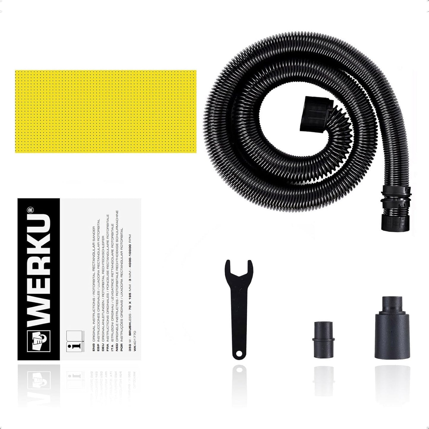 Werku WK401770 Lijadora Rectangular Rotorbital 70x195 mm 350W Brushless