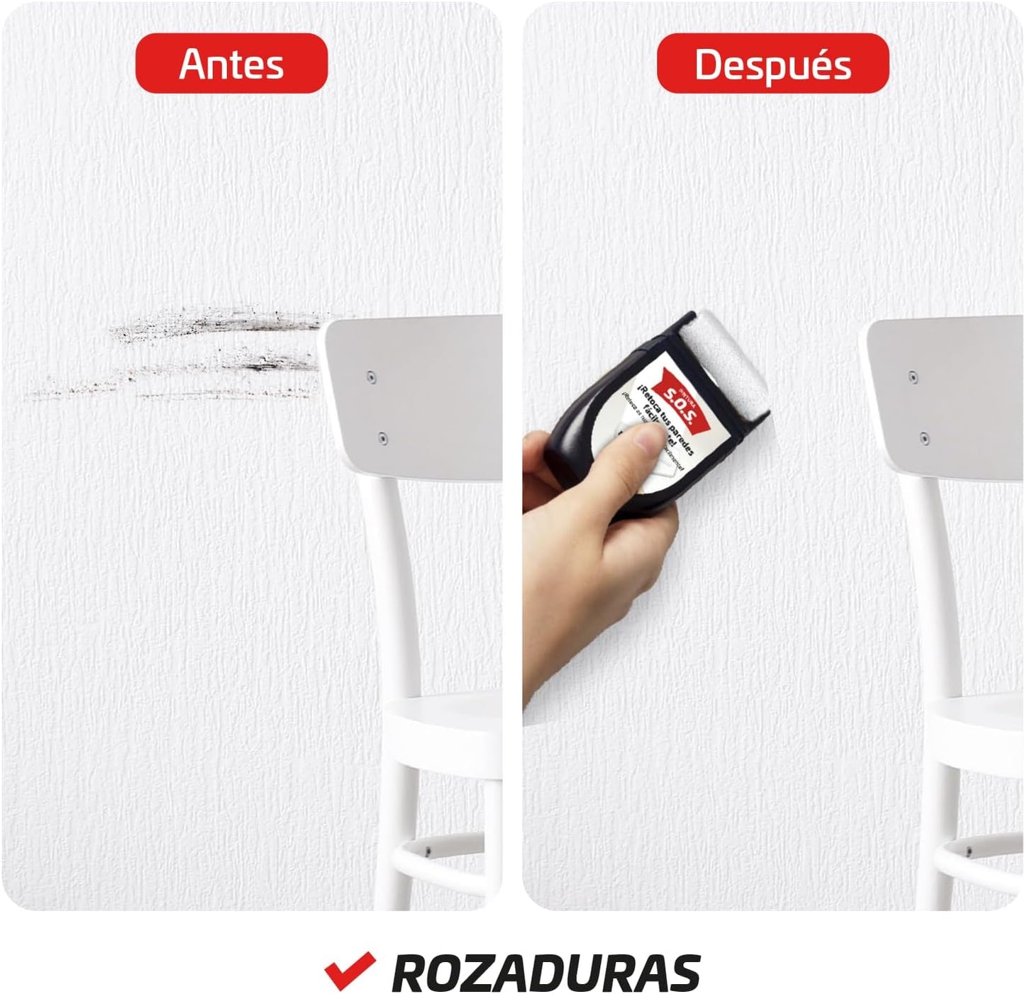 Titanlux Rodillo Pintura Retoca Paredes Blanco 30 ml | Retoques rápidos y limpios