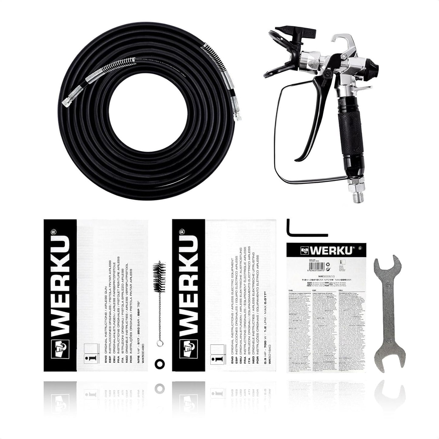 Werku WK501640 Equipo Airless Eléctrico 700W 205Bar Pistola 517