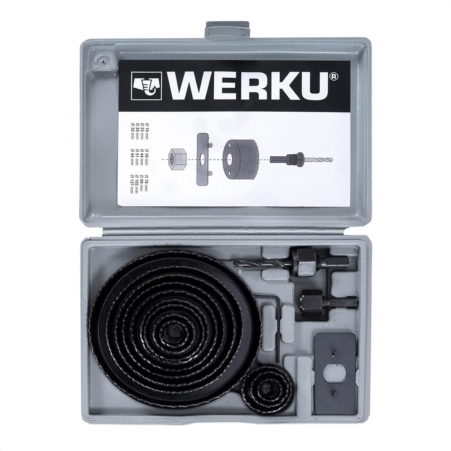 Juego de Sierras Corona para Madera y Yeso WK602060 19-127 mm