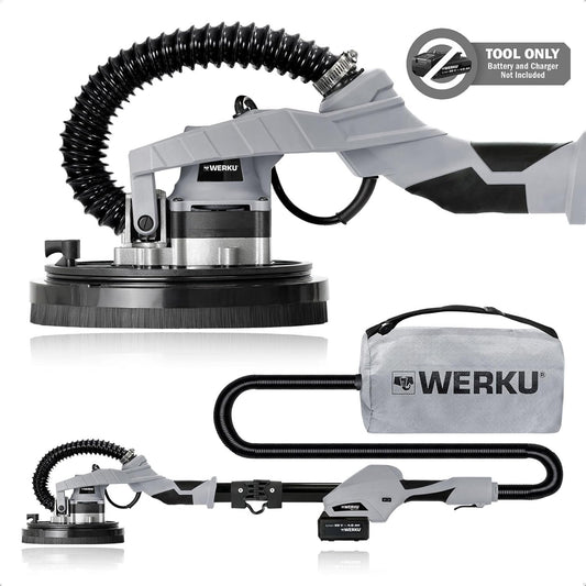 Werku WK403430 Lijadora Paredes y Techos Inalámbrica 20V 225mm Brushless