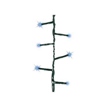 Guirnalda multifunción, uso exterior, led compact, azul, cable verde, 500 leds, 16 m