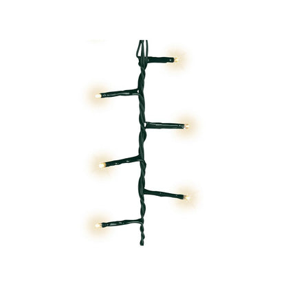 Guirnalda multifunción, uso exterior, led compact, blanco cálido, cable verde, 750 leds, 21 m