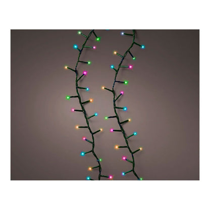 Guirnalda multifunción, uso exterior, led compact, multicolor pastel, cable verde, 750 leds, 21 m
