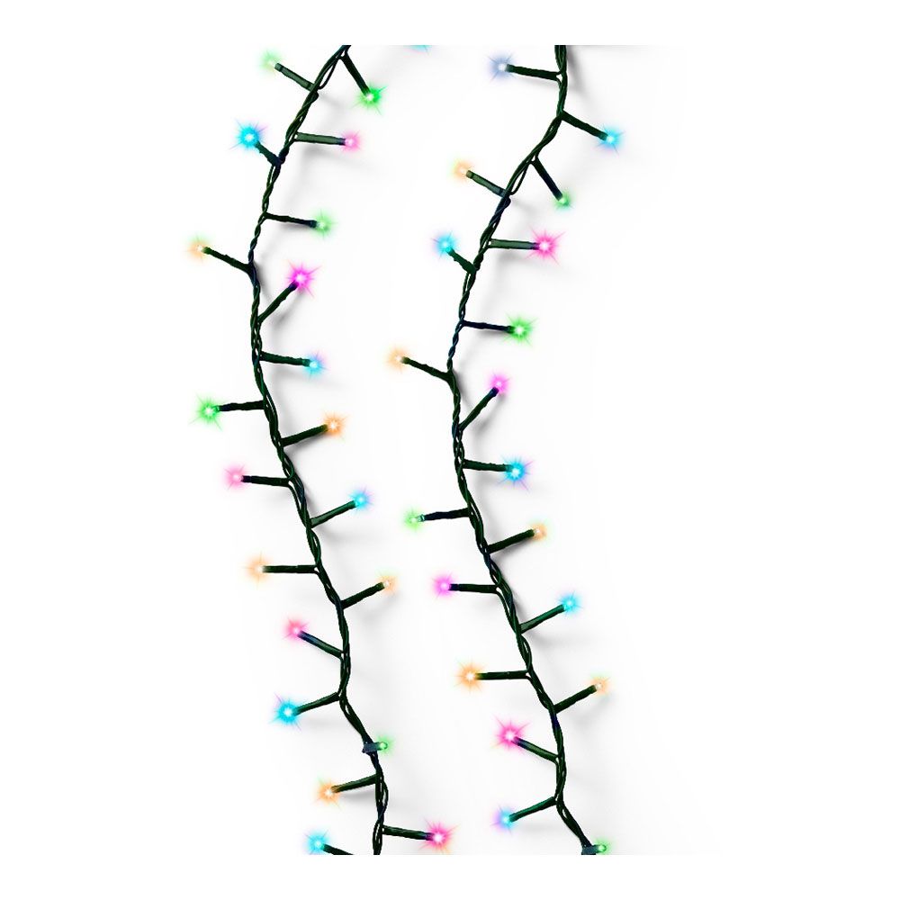 Guirnalda multifunción, uso exterior, led compact, multicolor pastel, cable verde, 750 leds, 21 m