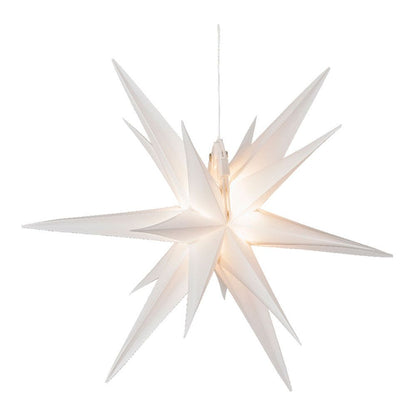 Figura led estrella roja 6 leds exterior ø40 x 40 cm