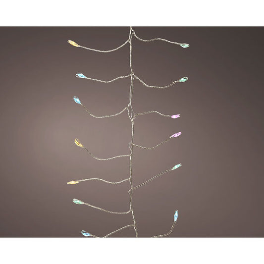 Guirnalda micro led parpadeante 960 leds multicolor pastel 8 funciones temporizador 6 m
