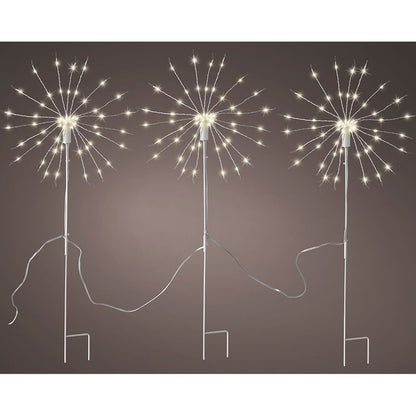Estaca microled en forma peluso parpadeante para exterior ø25 x 45 cm