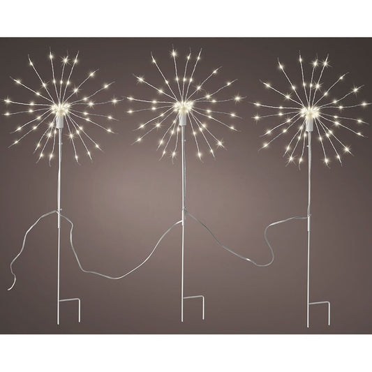 Estaca microled en forma peluso parpadeante para exterior ø25 x 45 cm