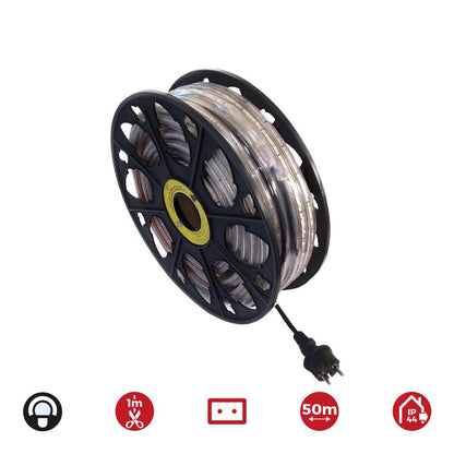 Tira de led 60 leds/m 4,2w/m 220-240v ip44 50 m blanco frio