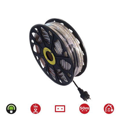 Tira de led 60 leds/m 4,2w/m 220-240v ip44 50 m verde