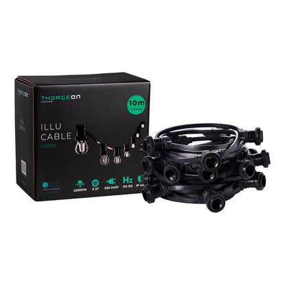 Guirnalda 40 portalámparas 2000 w 50-60 hz 220-240 v e27 ip44 20 m