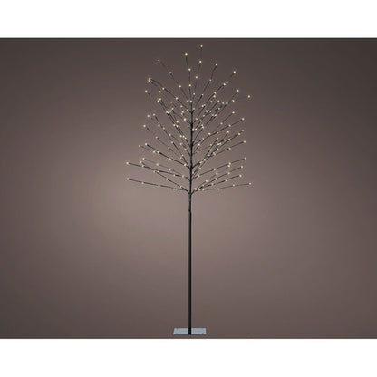 Árbol iluminado exterior 160 leds luz cálida ø70 cm x 1,80 m