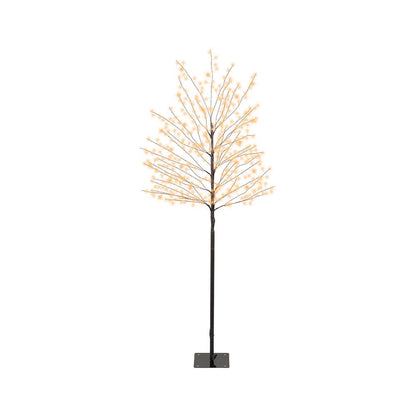 Árbol iluminado 480 leds, luz cálida, exterior, 1,5 m