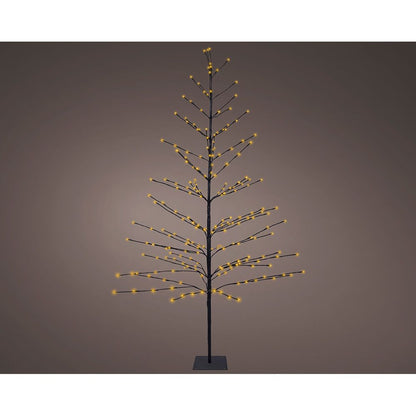 Árbol iluminado 232 leds luz cálida 1,80 m
