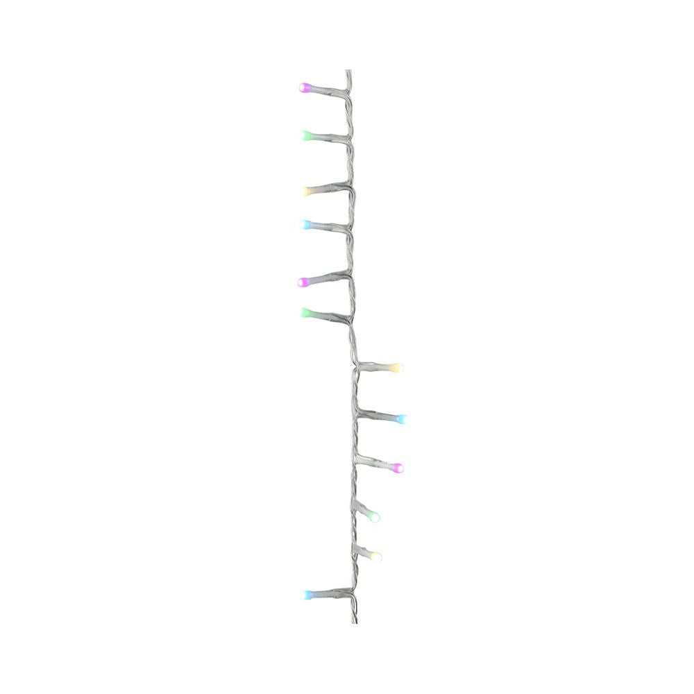 Guirnalda multifunción, uso exterior, basic, multicolor, cable transparente, 500 leds, 16 m