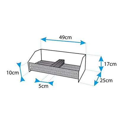 Cesta quemador de pellets 49 x 25 x 17 cm