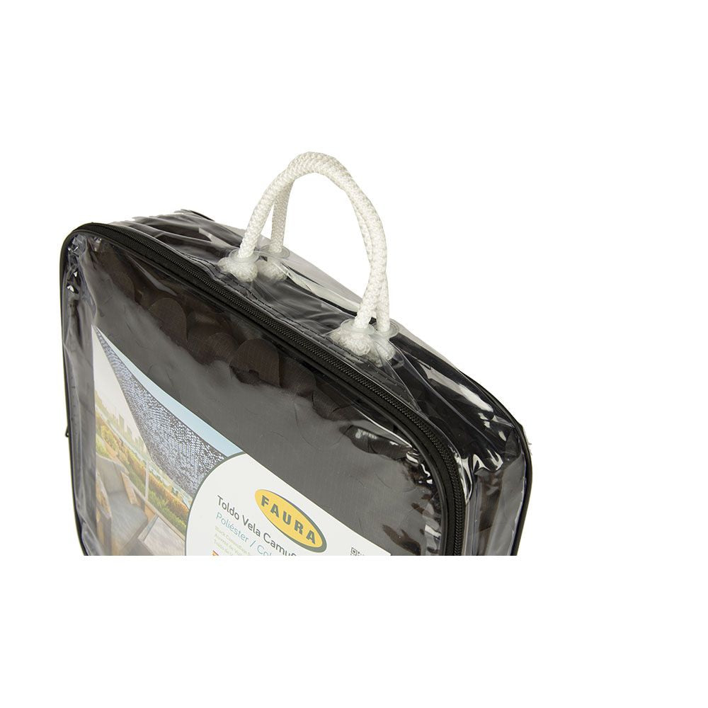 Toldo camuflaje reversible negro 3 x 4 m