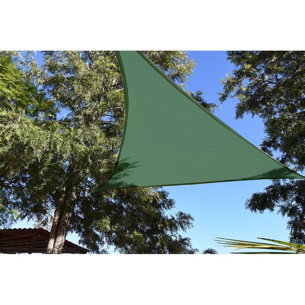 Toldo vela triangular verde 5 x 5 x 5 m