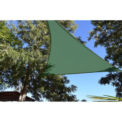 Toldo vela triangular verde 5 x 5 x 5 m
