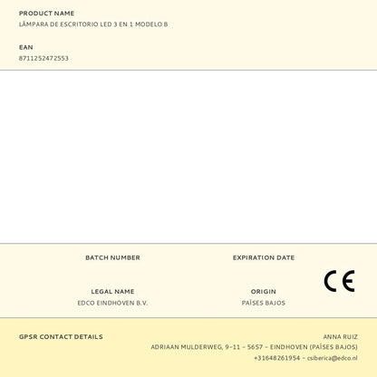 Lámpara de escritorio led 3 en 1 modelo b