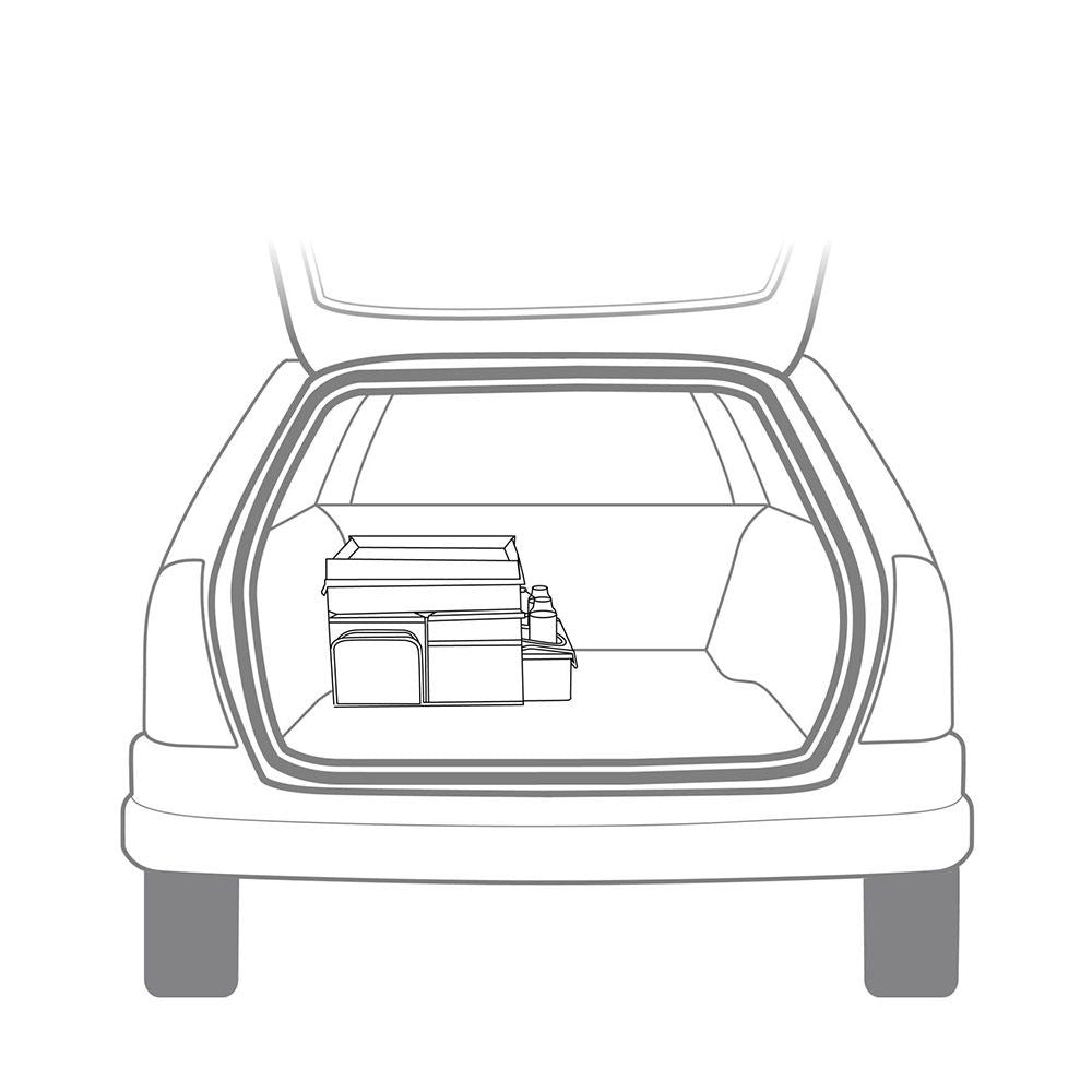Organizador para automóvil con enfriador 47.5 x 25 x 30 cm