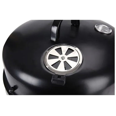 Barbacoa tipo barril para ahumar color negra bbq