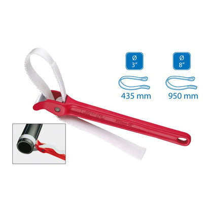 Llave de correa 8 pulg