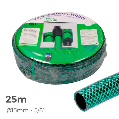 Kit manguera de jardín basic ø15 mm, 5/8 pulg, 25 m