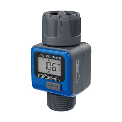 Medidor de caudal de agua digital conexión rh ¾ pulg