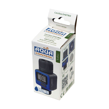 Medidor de caudal de agua digital conexión rh ¾ pulg