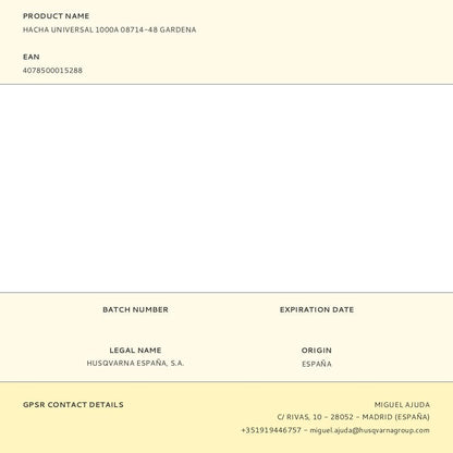 Hacha universal 1000a 08714-48 gardena