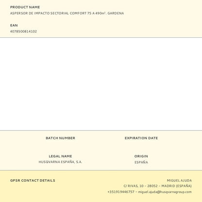 Aspersor sectorial comfort