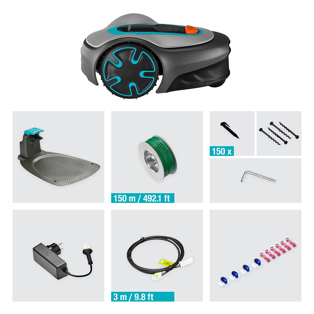 Robot cortacésped sileno para segar jardines 15201-34 gardena