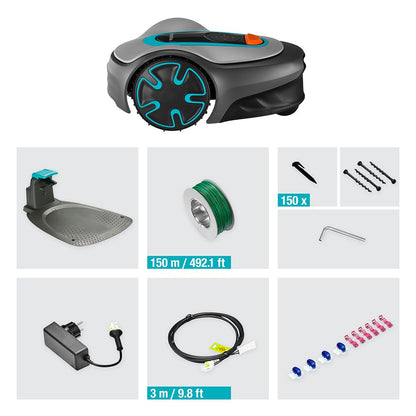 Robot cortacésped sileno para segar jardines 15201-34 gardena