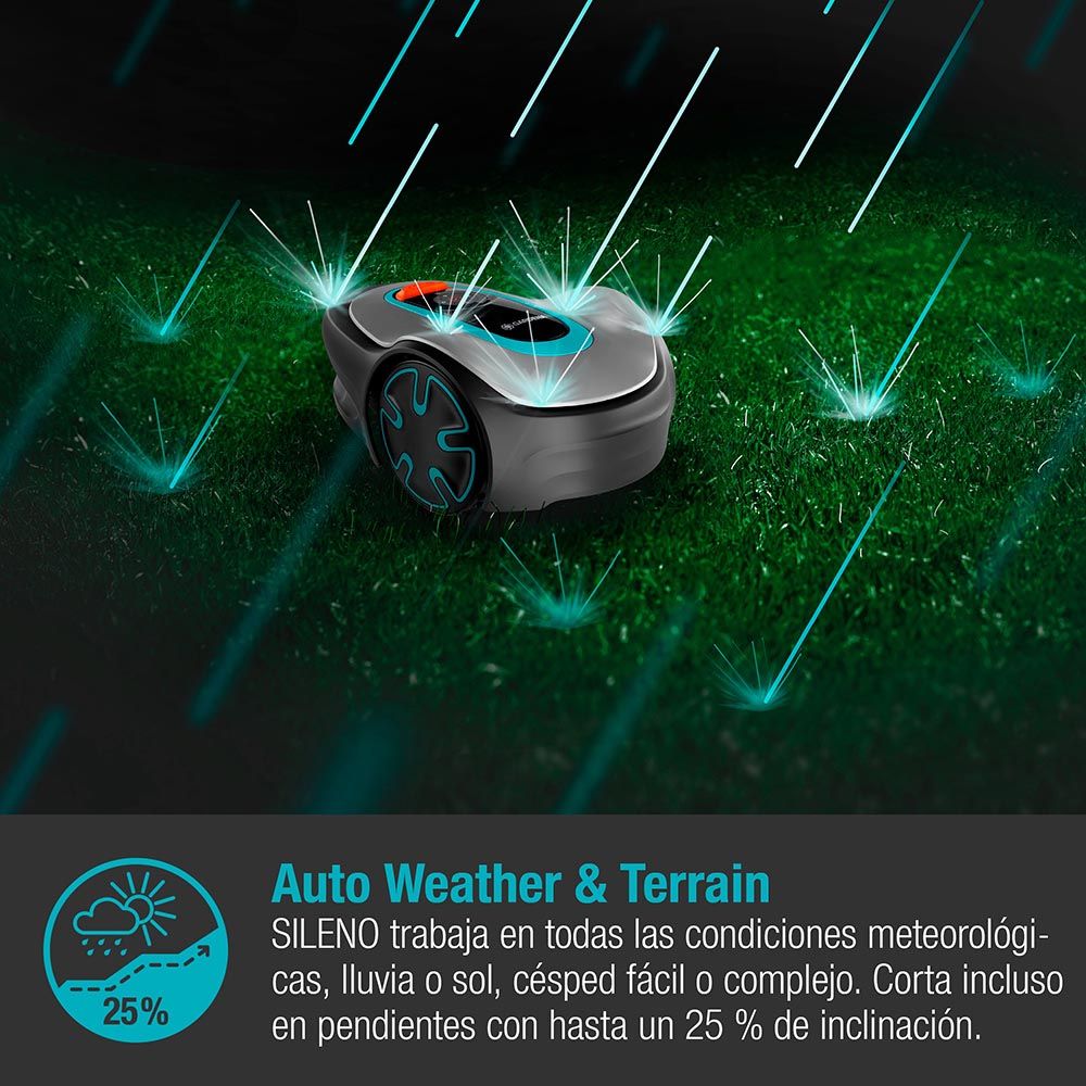Robot cortacésped sileno para segar jardines 15201-34 gardena