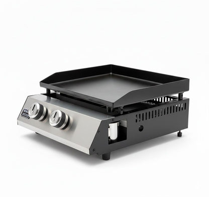 Plancha de gas bxop4900e con 2 quemadores, 45 x 39 cm