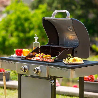 Barbacoa de gas bxog7200e con 2 quemadores - 116 x 58 x 118,5 cm