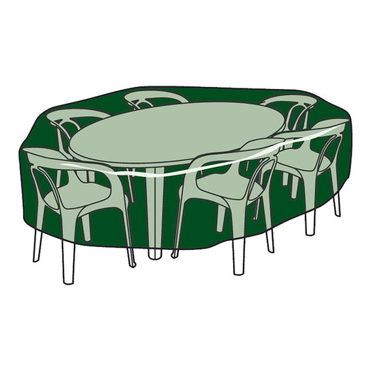 Funda de protección, cubre mesa y sillas, ø325 x 90 cm, 240 g/m²