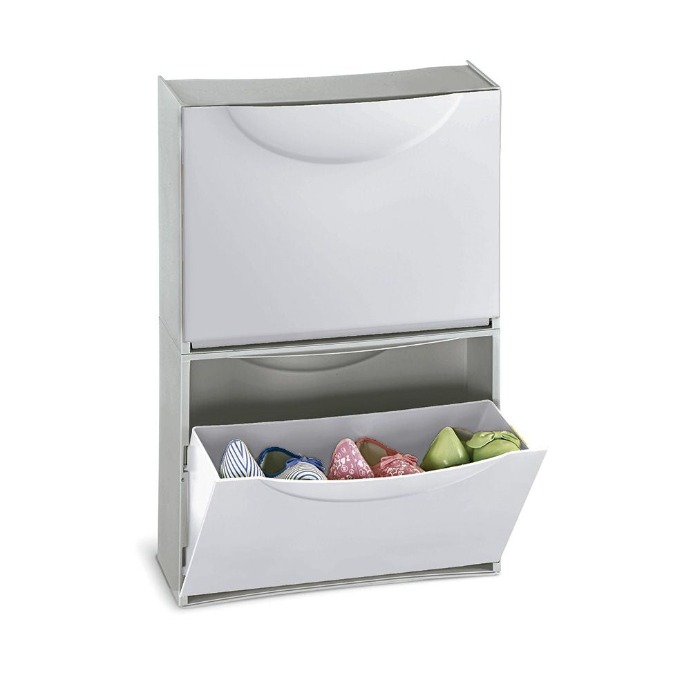 Zapatero modulable blanco 51 x 19 x 39 cm
