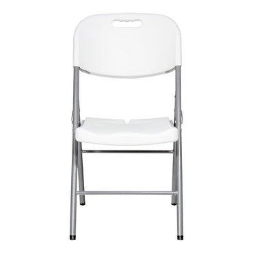 Silla plegable blanca 86,5 x 47 x 54 cm