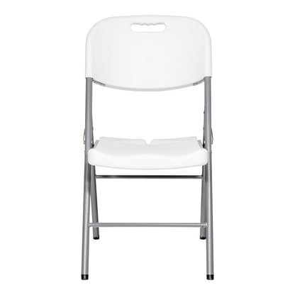 Silla plegable blanca 86,5 x 47 x 54 cm