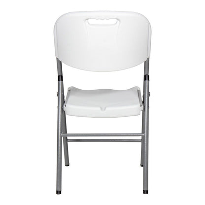 Silla plegable blanca 86,5 x 47 x 54 cm