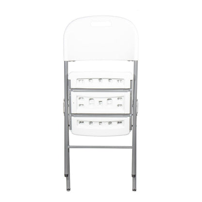 Silla plegable blanca 86,5 x 47 x 54 cm