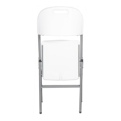 Silla plegable blanca 86,5 x 47 x 54 cm
