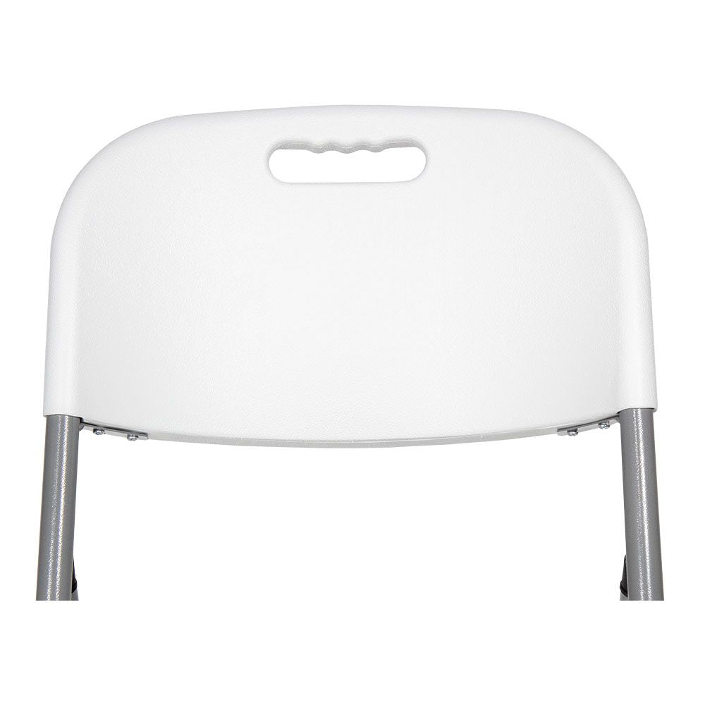 Silla plegable blanca 86,5 x 47 x 54 cm