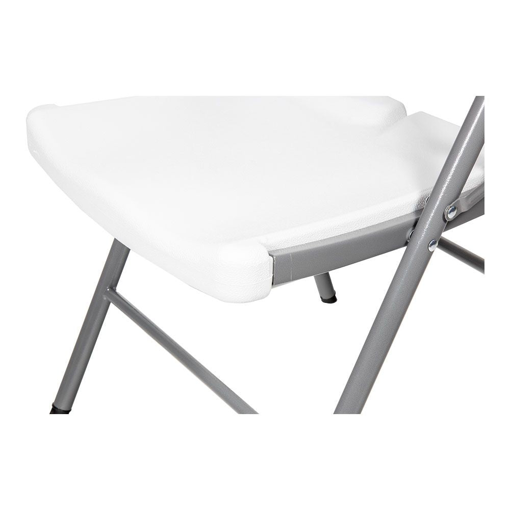 Silla plegable blanca 86,5 x 47 x 54 cm