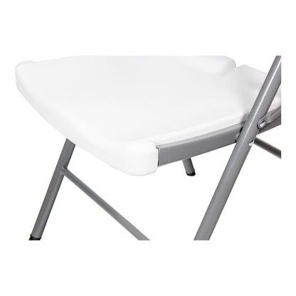Silla plegable blanca 86,5 x 47 x 54 cm