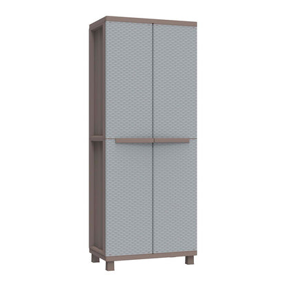 Armario jrattan 369, 3 baldas, 68 x 37,5 x 170 cm