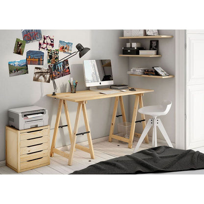 Tablero madera maciza de pino, 120 x 60 x 1,8 cm